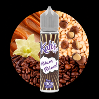 E-liquide Kat’s Miam Miam 50 ml sur fond noir
