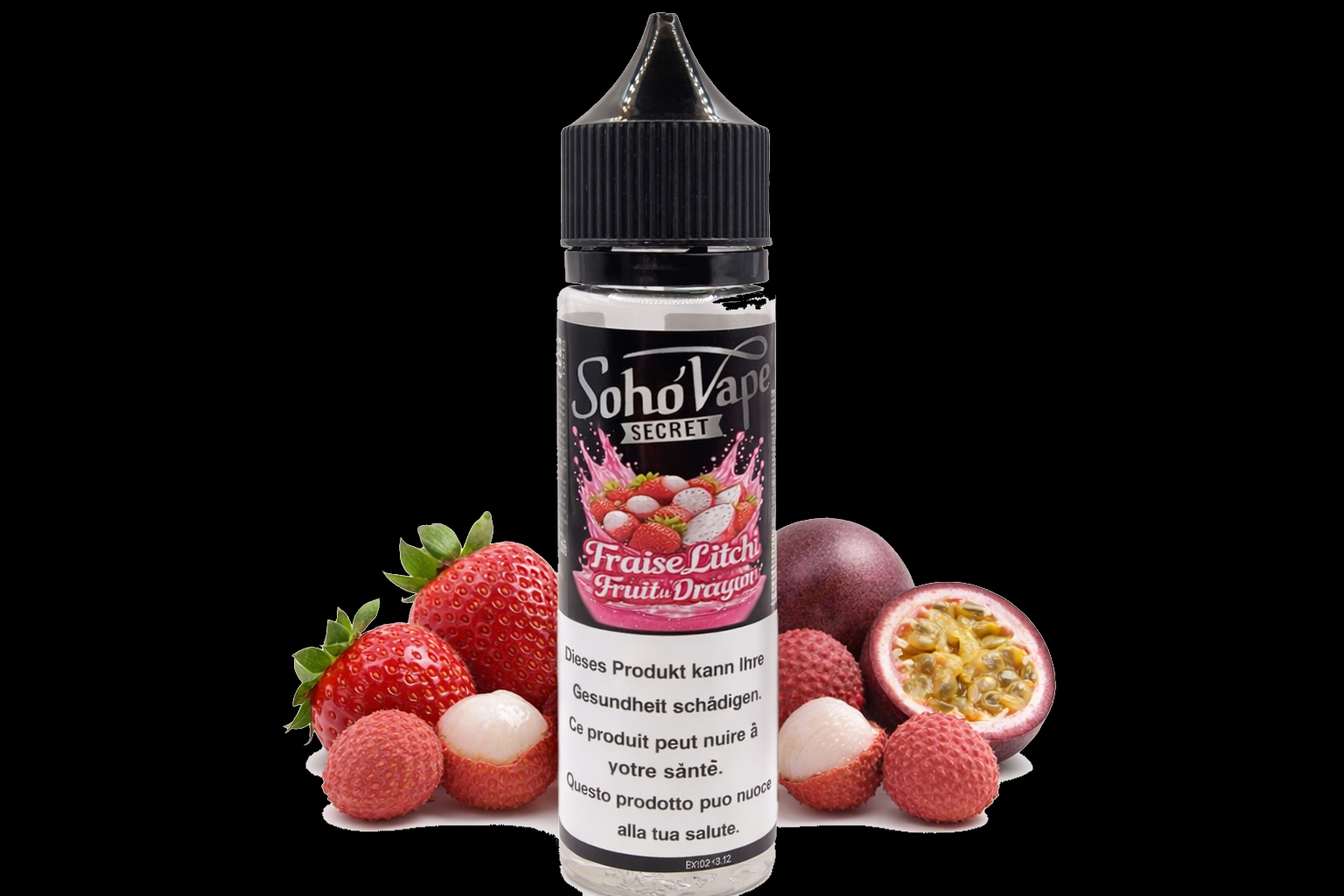 SOHO'VAPE SECRET – Erdbeere, Litschi & Drachenfrucht