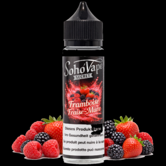 SOHO'VAPE SECRET - Framboise, fraise, mûre