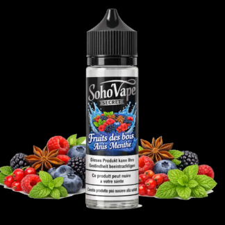 SOHO'VAPE SECRET - Fruits des bois, anis, menthe