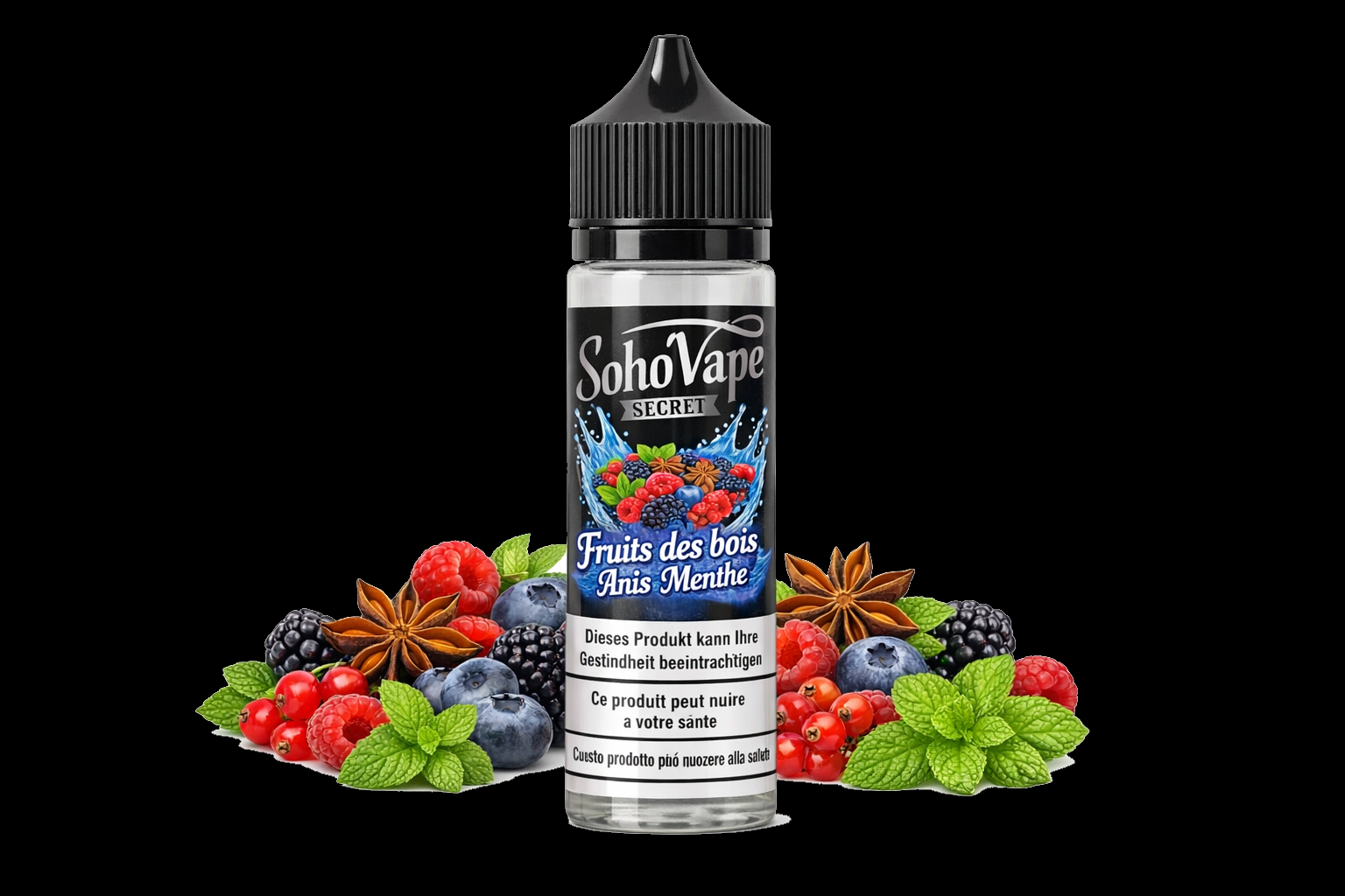 SOHO'VAPE SECRET – Frutti di bosco, anice & menta
