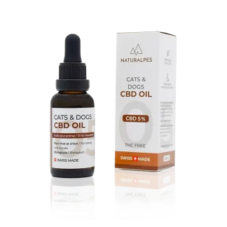 CBD Huile pour chat et chien 5%