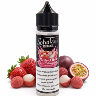 SOHO'VAPE SECRET - Fraise, litchi, fruit du dragon