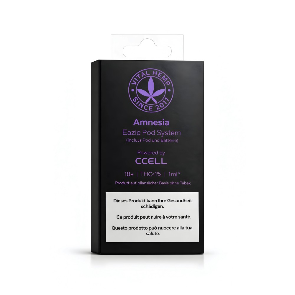 VITAL HEMP CCEL Eazie Pod System KIT Stylo et cartouche AMNESIA