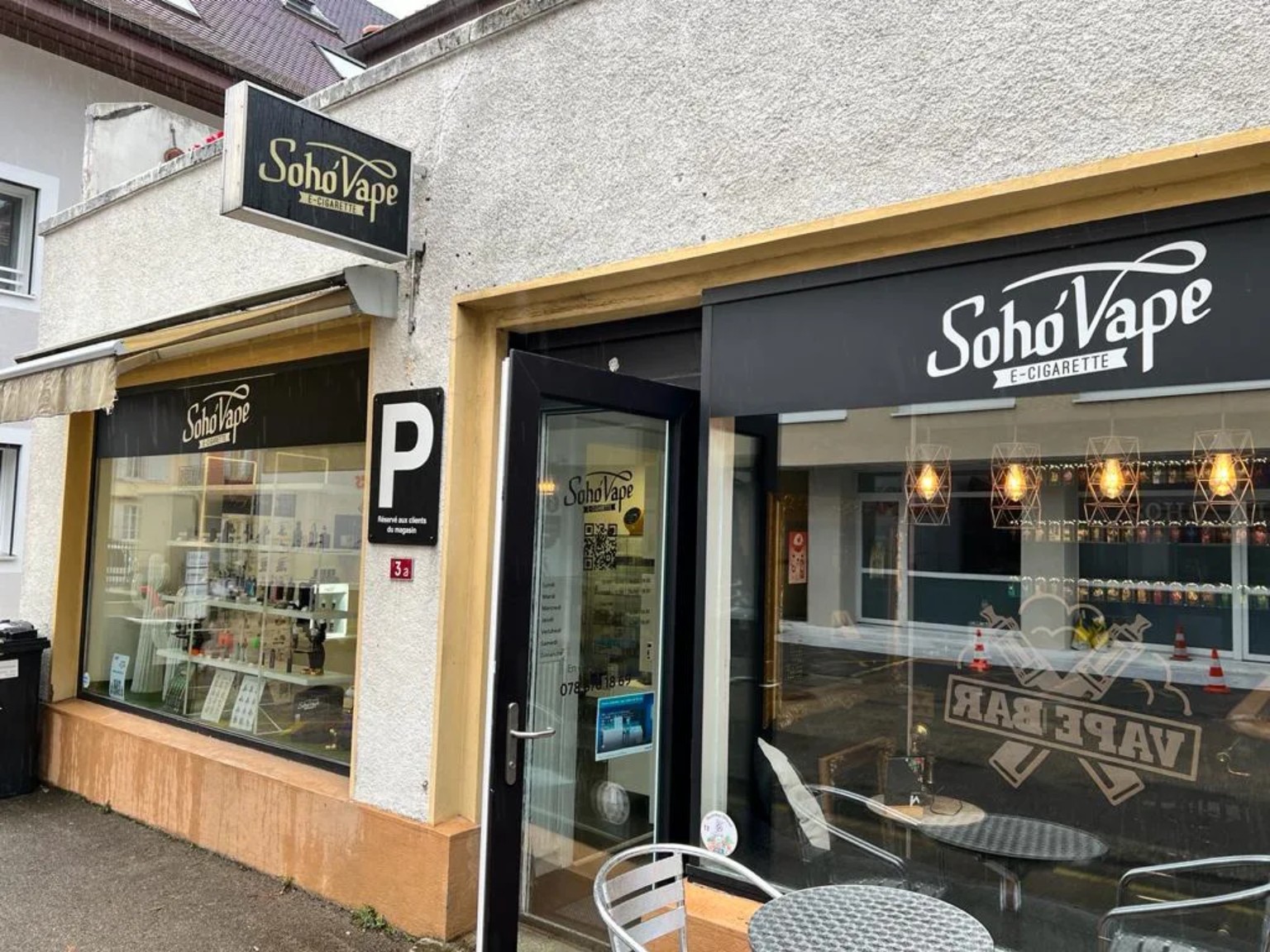 La facciata di Soho’Vape a Colombier